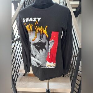 G-Eazy Black Graphic Long Sleeve Shirt